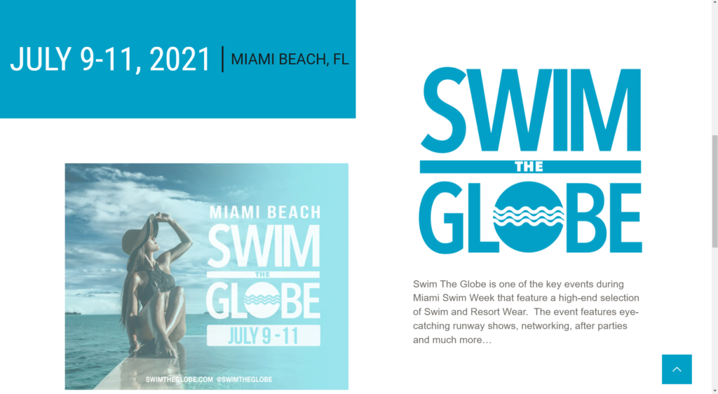 Swim the Globe 2021 Website image